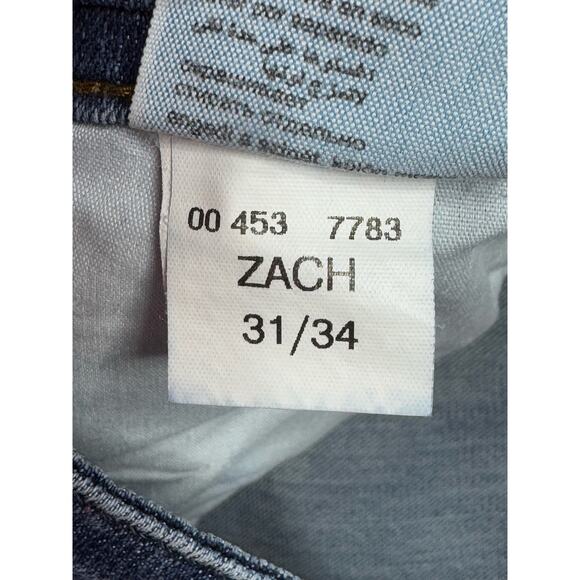 Mavi Men's Zack Low Rise Easy Straight Leg Blue Denim Jeans - Size 31x29 - Picture 9 of 9